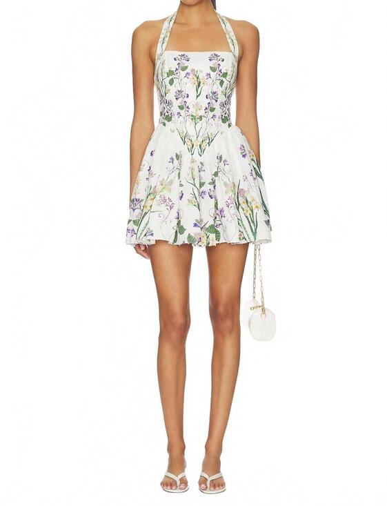 HEMANT & NANDITA Dresses & Skirts - NEW HEMANT & NANDITA corseted short dress in ivory multi